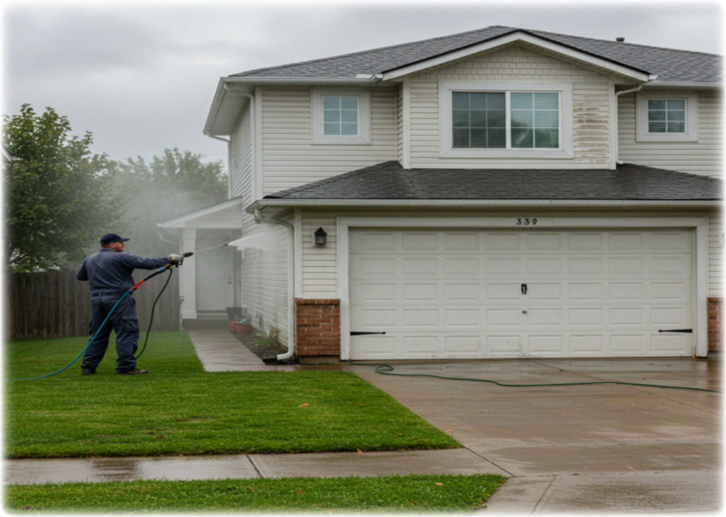 Pressure washing service