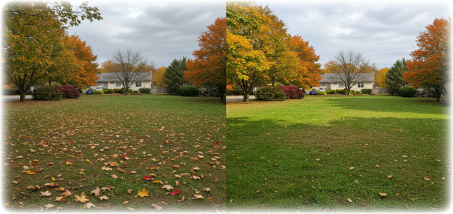 Pressure washing results